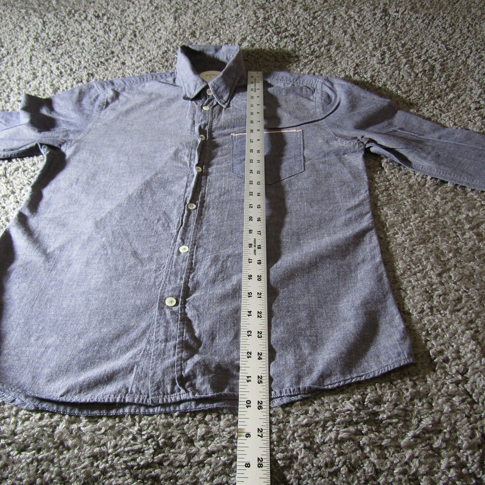 Billy Reid Blue Casual Button Down Shirt - Picture 5 of 8